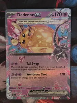DEDENNE EX 093/193 SV PALDEA EVOLVED 2023 DOUBLE RARE HOLO POKEMON TCG - Image 1