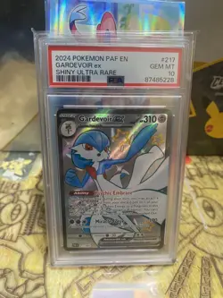 Pokemon TCG Gardevoir EX Full Art Holo Card 217/091 Paldean Fates PSA 10 - Image 1