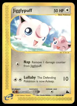✰ JIGGLYPUFF 68/144 COMMON SKYRIDGE POKEMON ✰ HP - Image 2