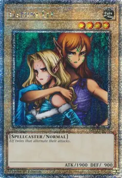Yugioh! Gemini Elf - RA03-EN109 - Quarter Century Secret Rare - 1st Edition Near - Image 1