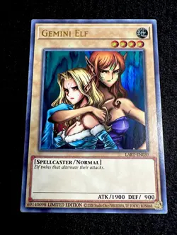 🔥 YUGIOH • GEMINI ELF • ULTRA RARE • LART-EN039 • LIMITED EDITION • NM 🔥 - Image 2