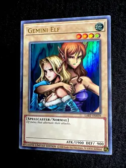 🔥 YUGIOH • GEMINI ELF • ULTRA RARE • LART-EN039 • LIMITED EDITION • NM 🔥 - Image 3
