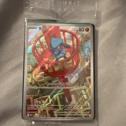 Pokemon Mega Evolutions ETB Black Star Promo Riolu 010 Full Art! Sealed - Image 1