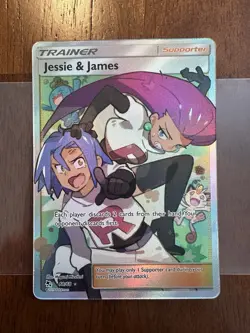 Pokemon Jessie & James Full Art Trainer Ultra Rare Holo 68/68 Hidden Fates #1 - Image 1