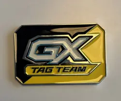 2019 Pokemon Sun & Moon GX Tag Team Metal Marker Badge Rare Limited Edition - Image 1
