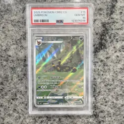 Pokemon Umbreon Full Art Holo CBB2 C-Gem Pack Vol 2 Chinese PSA 10 #15 2025 - Image 1