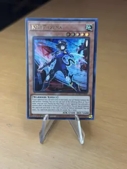 Yu-Gi-Oh! K9-17 Izuna - JUSH-EN031 - Ultra Rare - NEAR MINT! - Image 1