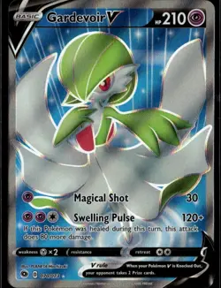 Gardevoir V (Full Art) Ultra Rare Champion's Path 70/73 Psychic Holo Pokemon Car - Image 1