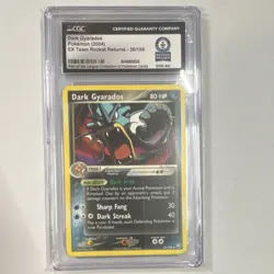 Dark Gyarados Pokemon EX Team Rocket Returns 36/109 CGC World Record 1 of 1 2004 - Image 1