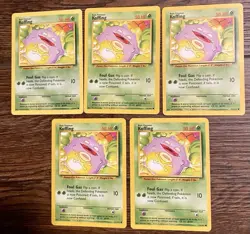 Pokemon Koffing x5 Lot, Base Set Unlimited 51/102, Common MP - Image 1