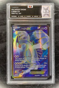 Pokemon Lugia EX XY Ancient Origins Full Art #94 Graded TGA 9.5 Gem Mint - Image 1