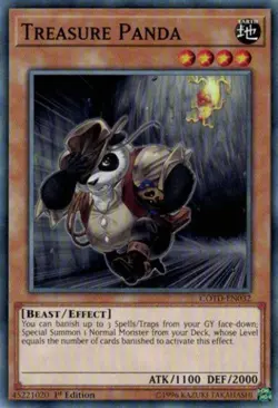 Treasure Panda - COTD-EN032 - Common - 1st Edition - Lightly Played - Code of th - Image 1