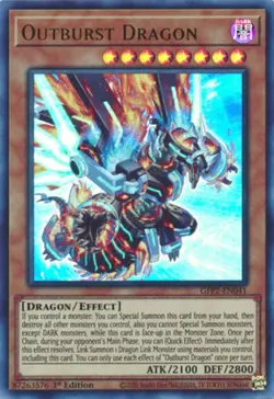 Outburst Dragon - GFP2-EN041 - Ultra Rare - 1st Edition - Lightly Played - Ghost - Image 1
