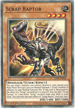 Scrap Raptor - LIOV-EN021 - Common - 1st Edition - Lightly Played - Lightning Ov - Image 1