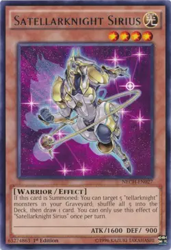 Satellarknight Sirius - NECH-EN027 - Rare - 1st Edition - Lightly Played - The N - Image 1