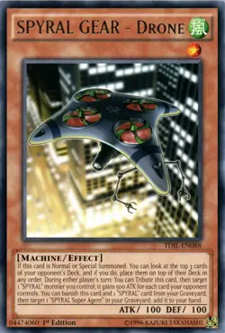 SPYRAL GEAR - Drone - TDIL-EN088 - Rare - 1st Edition - Lightly Played - The Dar - Image 1