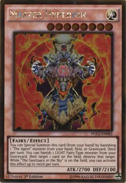 Master Hyperion - PGL2-EN082 - Gold Rare - 1st Edition - Lightly Played - Premiu - Image 1