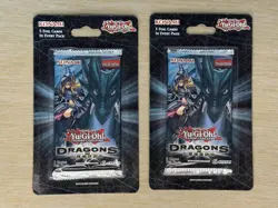 (2) Yugioh Dragons Of Legends 1st Edition Blister Pack English Edition Sealed! - Image 1