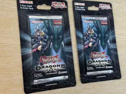 (2) Yugioh Dragons Of Legends 1st Edition Blister Pack English Edition Sealed! - Image 3