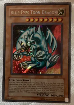 Konami Blue-Eyes Toon Dragon MRL-000 Magic Ruler Unlimited Foil Secret Rare - Image 1