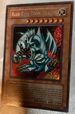 Konami Blue-Eyes Toon Dragon MRL-000 Magic Ruler Unlimited Foil Secret Rare - Image 2