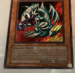 Konami Blue-Eyes Toon Dragon MRL-000 Magic Ruler Unlimited Foil Secret Rare - Image 3