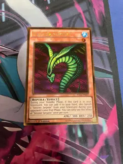YUGIOH - SINISTER SERPENT - PGL2 - 1ST ED - NM - GOLD RARE - Image 1