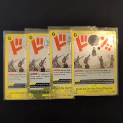 4x - One Piece CCG You’re The One Who Should Disappear OP06-115 Event Foil 🔥 - Image 1