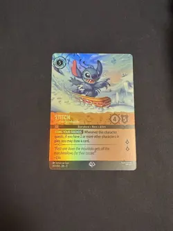 Disney Lorcana Stitch Carefree Snowboarder Epic 207/204 Winterspell Foil - Image 3