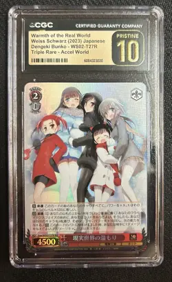 Weiss Schwarz Japanese Dengeki Bunko Warmth Of The Real World #WS02-T27R CGC 10 - Image 1