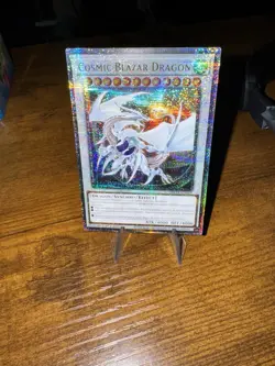 Yugioh TCG MP24 25th Quarter Century Secret Rare Cosmic Blazar Dragon Mirrors NM - Image 1