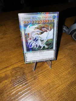 Yugioh TCG MP24 25th Quarter Century Secret Rare Cosmic Blazar Dragon Mirrors NM - Image 2