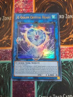 Yu-Gi-Oh! G Golem Crystal Heart BLCR-EN042 Ultra Rare 1st Edition Near Mint - Image 1