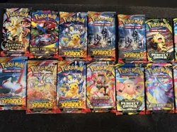 Lot 19 Pokemon TCG Assorted Surging, Ascending, Perfect, Booster PackSEALED NEW - Image 1