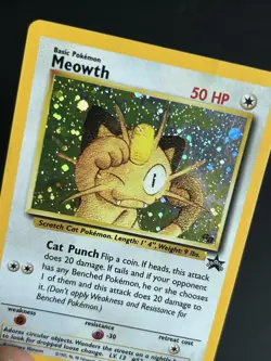 Pokemon TCG Meowth 10/53 Wotc Promo Holo LP/MP - Image 4