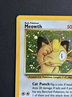 Pokemon TCG Meowth 10/53 Wotc Promo Holo LP/MP - Image 5
