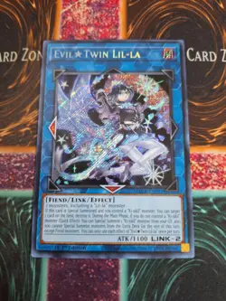 Yu-Gi-Oh! Evil Twin Lil-la BLCR-EN097 Secret Rare 1st Edition Near Mint - Image 1