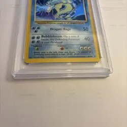 1999 POKEMON BASE SET UNLIMITED #6 GYARADOS-HOLO PSA 8 - Image 2