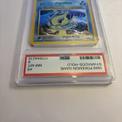 1999 POKEMON BASE SET UNLIMITED #6 GYARADOS-HOLO PSA 8 - Image 5