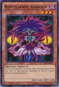 Reptilianne Gorgon - BP03-EN067 - Common - 1st Edition - Lightly Played - Battle - Image 1