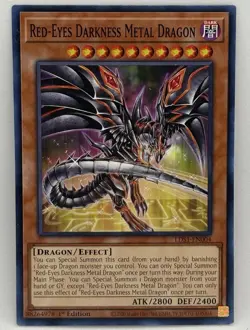 Red-Eyes Darkness Metal Dragon LDS1-EN004 1st Edition Yu-Gi-Oh! - Image 1