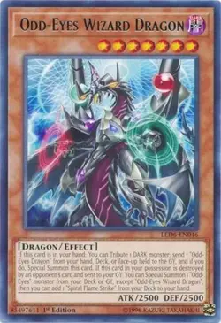 Odd-Eyes Wizard Dragon - LED6-EN046 - Rare - 1st Edition - Lightly Played - Lege - Image 1