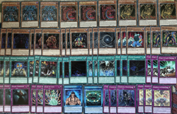 YuGiOh Sacred Beast Deck & Secret Rare Collection + Game Mat Raviel Uria Hamon - Image 1