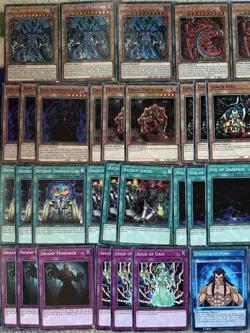 YuGiOh Sacred Beast Deck & Secret Rare Collection + Game Mat Raviel Uria Hamon - Image 2