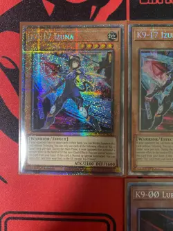 YuGiOh 3x K9-17 Izuna&1x K9-00 Lupis (Starlight Rare) JUSH-EN031&EN034 1st Ed NM - Image 2
