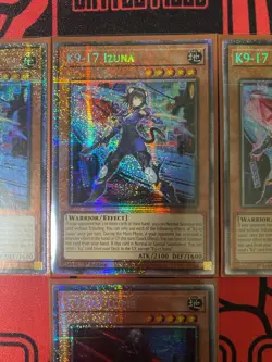 YuGiOh 3x K9-17 Izuna&1x K9-00 Lupis (Starlight Rare) JUSH-EN031&EN034 1st Ed NM - Image 3