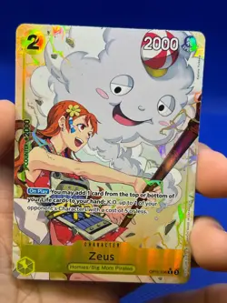 One Piece A Fist of Divine Speed Zeus OP11-106 Alternate Alt Art Rare NM - Image 2