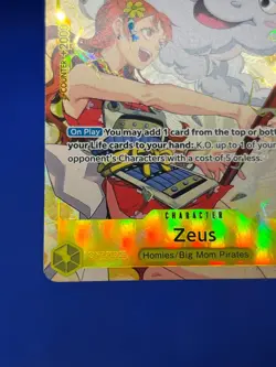 One Piece A Fist of Divine Speed Zeus OP11-106 Alternate Alt Art Rare NM - Image 5