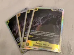 Gecko Moria OP14-104 SR PLAYSET (4) The Azure Seas Seven One Piece CCG ENG NM - Image 1