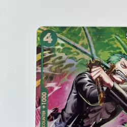 One Piece TCG OP-15/EB04 Roronoa Zoro OP13–037 Treasure Rare - Image 3